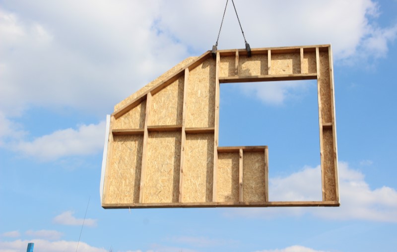 Parede wood frame | Foto de uma parede de wood frame | Método construtivo | Blog Alea